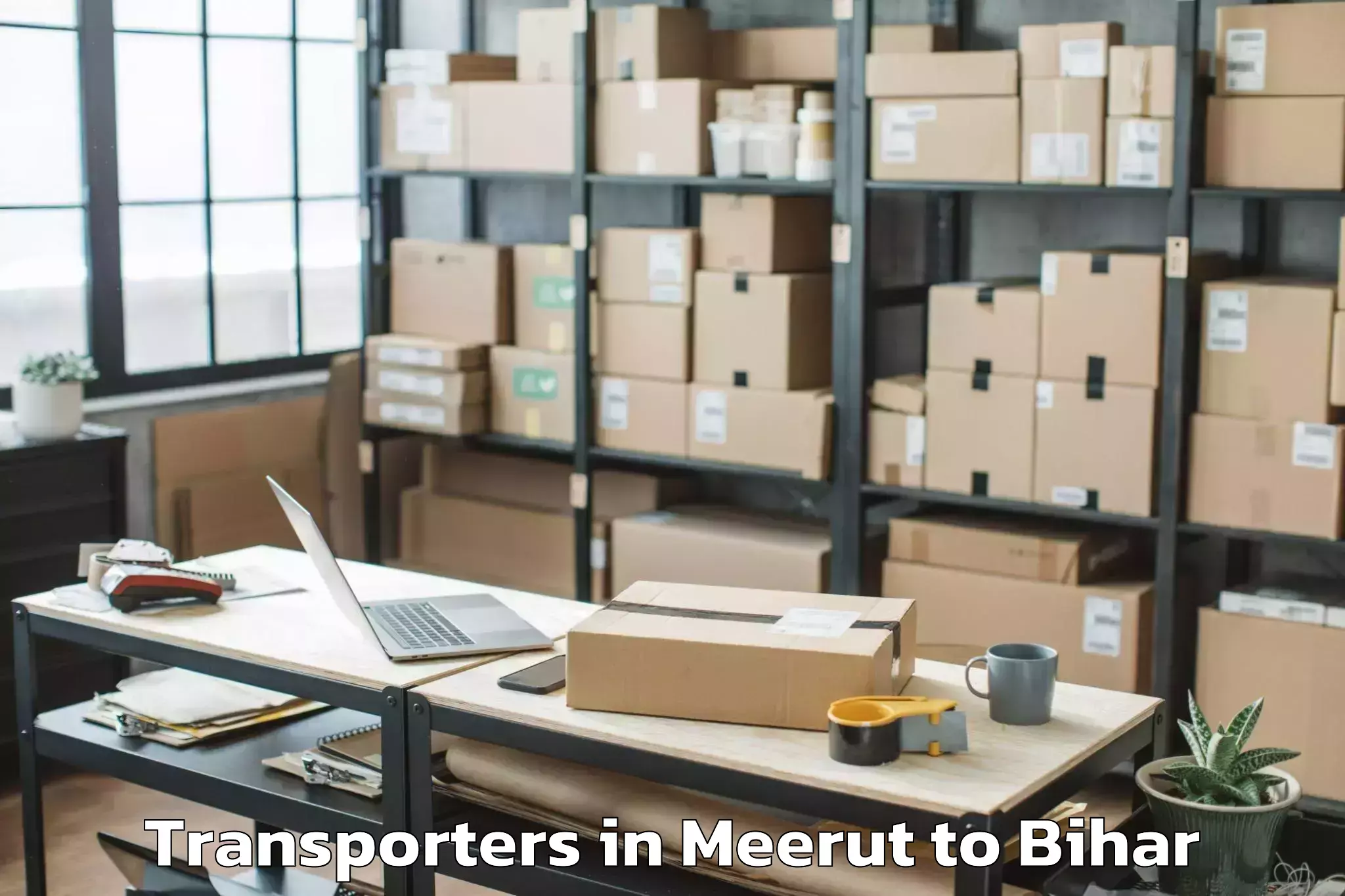 Book Meerut to Puraini Transporters Online